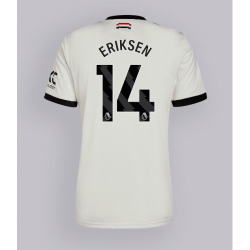 Fotbalové Dres Manchester United Christian Eriksen #14 Alternativní 2024-25 Krátký Rukáv